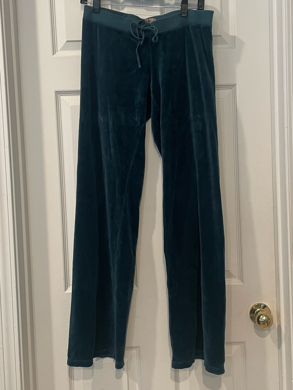 Juicy Couture Teal Velour Flare Pants